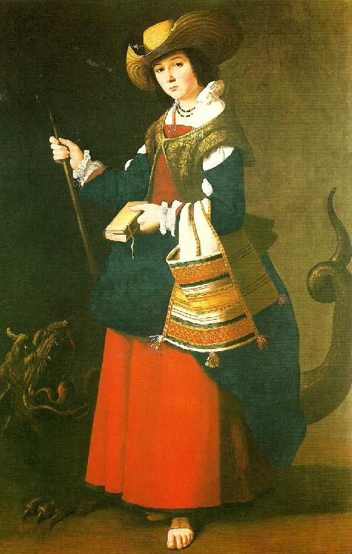 Francisco de Zurbaran st. agatha. France oil painting art